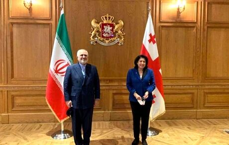 دیدار ظریف با رئیس جمهور گرجستان 