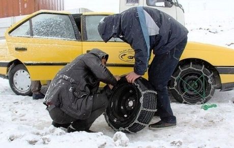 تردد در جاده‌های استان کردستان فقط با زنجیر چرخ
