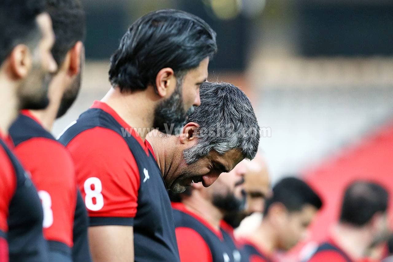 تصاویر دیدار دوستانه منتخب سرخابی و منتخب ۹۸ به یاد انصاریان و میناوند