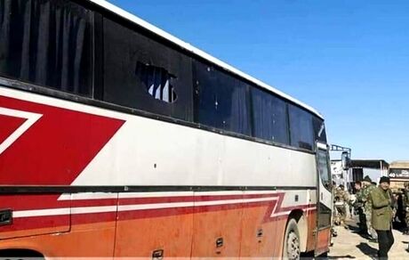 ۲۲ کشته در حمله گروه های تروریستی به اتوبوس حامل نیروهای مردمی تیپ قدس در سوریه