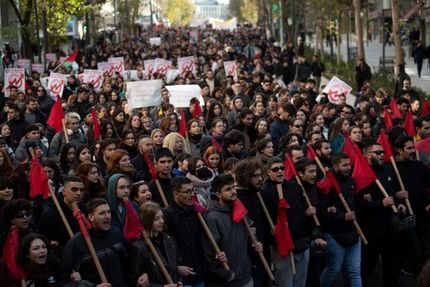 دانشجویان یونان به ایجاد دانشگاه‌های خصوصی معترض شدند