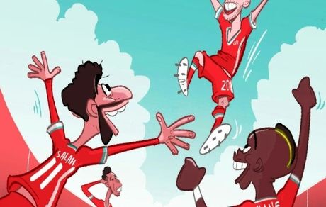 کارتون| مثلث هجومی لیورپول تغییر کرد 