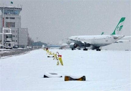 ثبت دمای ۲۶- درجه در فرودگاه اردبیل! / عکس