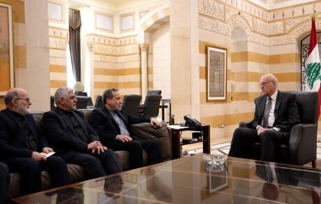 عراقچی با نخست‌وزیر لبنان دیدار کرد