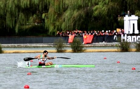 صعود ملی‌پوش ایرانی به فینال کایاک یک‌نفره ۲۰۰ متر قهرمانی آسیا 