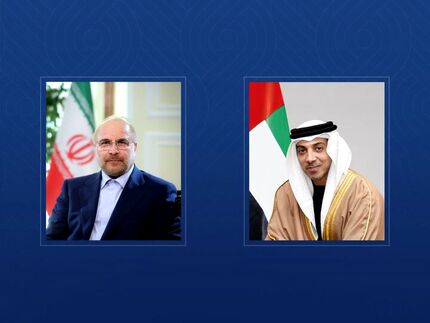 رئیس امارات با قالیباف گفت و گو کرد
