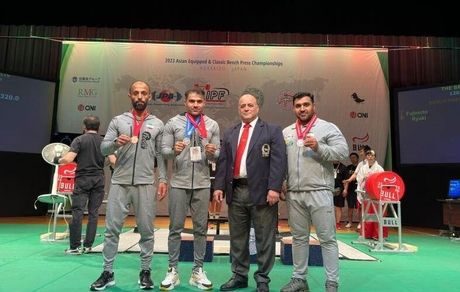 نایب قهرمانی تیم ملی پرس سینه در قهرمانی آسیا