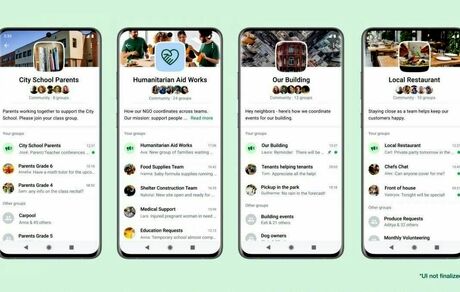 قابلیت Communities واتس اپ رونمایی شد / امکان ارسال فایل‌هایی با حجم ۲ گیگابایت فراهم شد