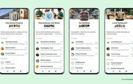 قابلیت Communities واتس اپ رونمایی شد / امکان ارسال فایل‌هایی با حجم ۲ گیگابایت فراهم شد