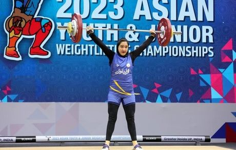 نایب قهرمانی دختر وزنه بردار کشورمان در دسته ۷۱ کیلوگرم قهرمانی نوجوانان آسیا