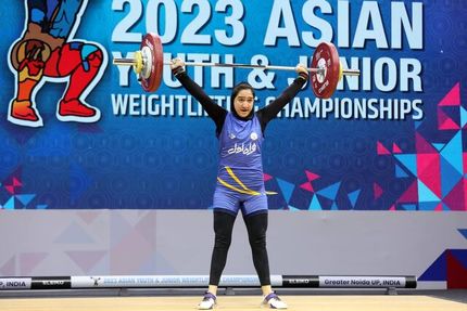 نایب قهرمانی دختر وزنه بردار کشورمان در دسته ۷۱ کیلوگرم قهرمانی نوجوانان آسیا