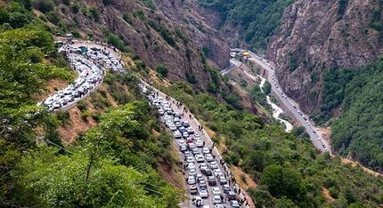 جاده چالوس ۴ روز در هفته مسدود می‌شود