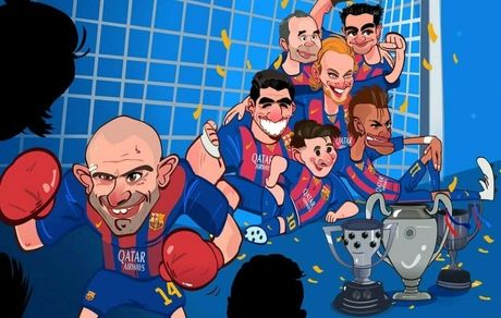 کارتون| خداحافظی با جنگجوی بارسلونا