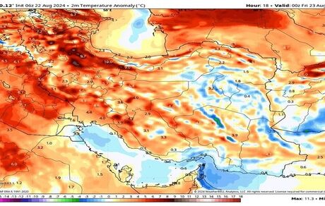 گرمای هوا از امروز تشدید می‌شود