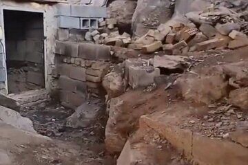 کشف غار آهکی در کاشان بعد از فرونشست زمین