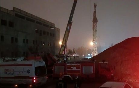 دو کشته در کرمانشاه بدلیل سقوط تاورکرین