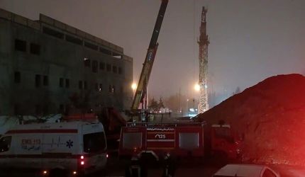 دو کشته در کرمانشاه بدلیل سقوط تاورکرین