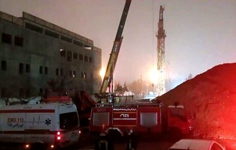 دو کشته در کرمانشاه بدلیل سقوط تاورکرین